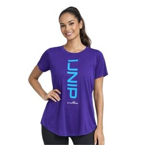 Active‎ Faith Purple Dri-Fit Workout Top “IJNIP” Women’s Large